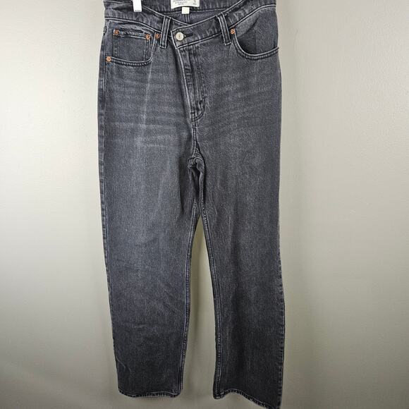 Abercrombie & Fitch The 90's Relaxed Jeans High Rise Size 4/27 - Picture 1 of 6